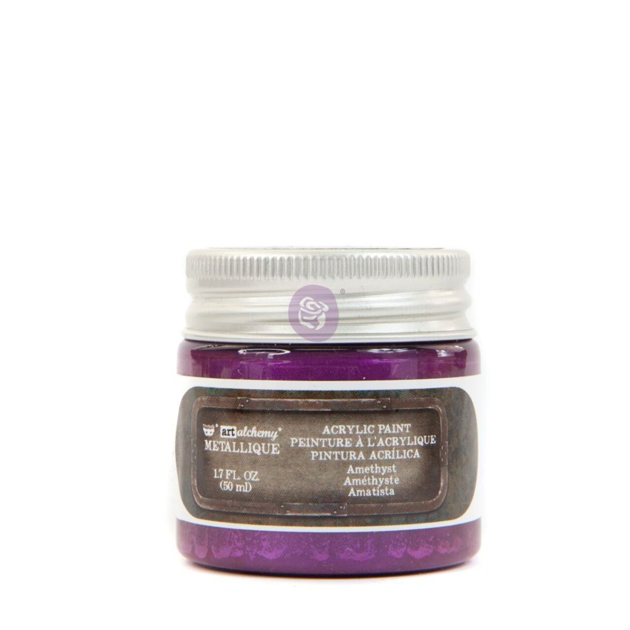 Prima Marketing Inc Art Alchemy- Metallique Acrylic Paint - Amethyst 1.7 Fl.Oz (50Ml) 655350967826